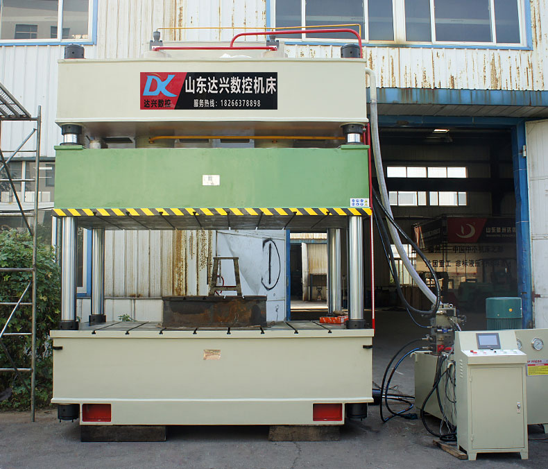 双缸800吨拉伸成型四柱三粱液压机